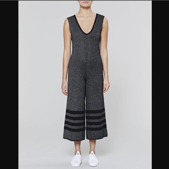 Native Youth Retrograde Knit Glacier Wide Leg Jumpsuit - Picture 2 of 8